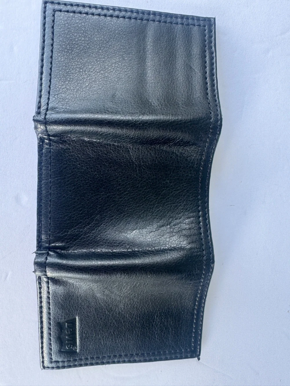 Men’s Levi’s Black Leather Trifold Wallet